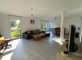 Duplex with private garden and parking