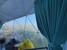 Lakeside glamping