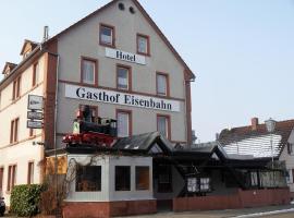 Hotel-Gasthof-Destille-Eisenbahn, hotell sihtkohas Mosbach