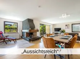 Ferienwohnung Aussichtsreich - großzügig mit Terrasse und Aussenkamin