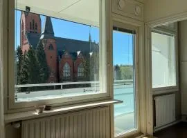 Bright studio apartment with a balcony in Turku, Port Arthur