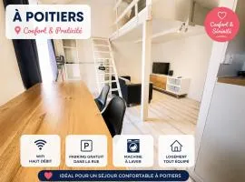 Studio Calme et Confort - Proche Centre-ville & commerces - 20min du Futuroscope - Wifi GRATUIT