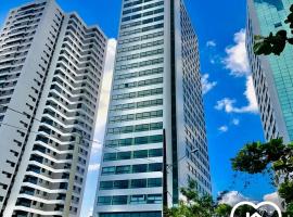 Apt Completo com Vista para o Mar, Ar Condicionado e Café da Manhã Opcional, hotel di Recife