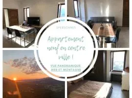 Appartement 2 pers neuf en centre ville-vue pano