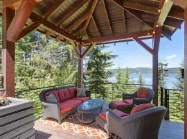 Lakeview cabin near Harrison with firepit