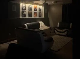 Modern Upper Basement Theatre Suite of Hinton!
