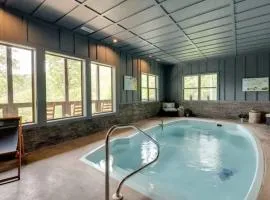 Indoor Heated Pool Cabin with View, Theater, Game Room & Fire Pit