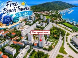 Sea view apart 75m2, Free parking, Close to center