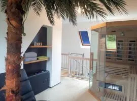 Ferienwohnung Lerchensteige auf 80m - Sauna, Bar, 3D-Fernseh, Wii, PS4