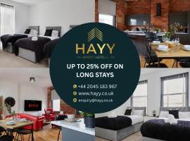 Hayy Apartments Stylish & Central Stays in Barnsley, Hotel in Barnsley