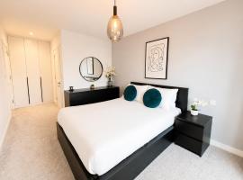 London Modern 2Bed 2Bath Flat with Parking Fast WiFi Sleeps 6, hotel Stanmore-ban