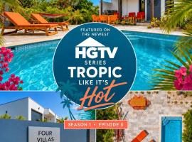 FourVillas with Private Magnesium Pool 3 min to the Beach & Dive Rinse Tank, ξενοδοχείο σε Belnem