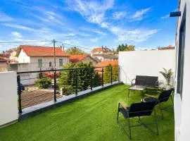Appartement terrasse privée calme 4 personne clim