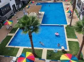 Appt avec piscine à 400m de la mer
