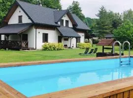 Chaty Gajowego w Bieszczadach z basenem 517-665-624
