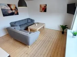 Bright and central city apartment near Aalborg Bus