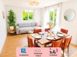 Grande maison avec 4 chambres, jardin, proche Forêt & centre Dole