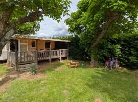 Mobil-home au bord du Lot