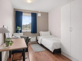 Komfortabelt, privat rom med kodelås, hotell sihtkohas Porsgrunn