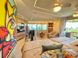 Marulhos resort Muro Alto Flat deslumbrante frente ao mar