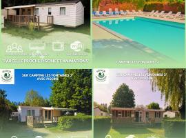 Séjour Normandie - 3 mobilhomes premium 3ch-6p avec clim, TV & WiFi dans l'Eure, hotel din Ivry-la-Bataille