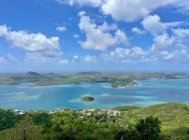 Terrasses du Morne Gommier - Vue Panoramique & Piscine - Villa Chanté Grenouilles