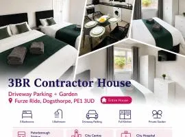 3BR Contractor House with Driveway Parking and Garden