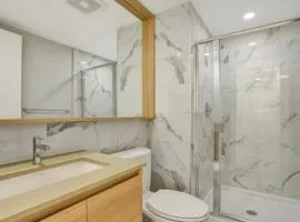 Cozy private bedroom and bathroom