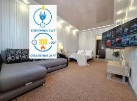 Електрика, СВІТЛО та Опалення є 24-7, Однокімнатна квартира подобово з 3 ліжками, Мережа AlexApartments, Документи для відряджень, Безконтатне заселення 24-7