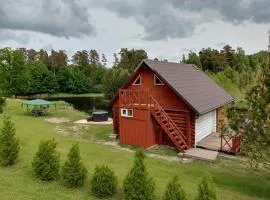 Peaceful Nature Cottage near Talsi with Hot Tub, Sauna & Pond, Camping Ives