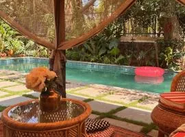 Big Pvt Pool & Garden 3BHK Villa, Morjim Beach 10-14mts