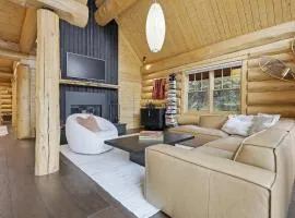 Log Cabin with Shou Sugi Ban Fireplace - VH401 home