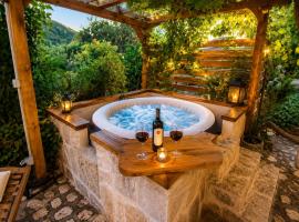 Rustic Garden & Jacuzzi Retreat, hôtel à Vis