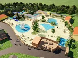 MOBIL HOME 8 PERSONNES 4 ETOILES 16 HECTARES DE FORET 2 SALLES DE BAIN A MIMIZAN 40 m2 HAUT STANDING