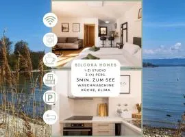 SILCORA Seezeit Studio -3 Min zum See -klimatisiert -Balkon -Parken -ankommen und wohlfühlen