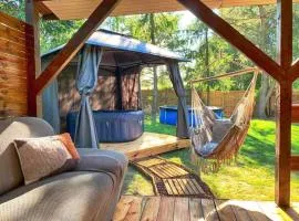 DOM LAS 3-natura, relaks, jacuzzi, ognisko, Jeziorsko