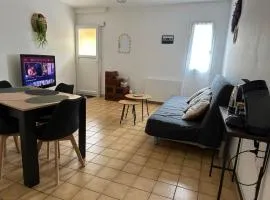 Appartement T2 avec terrasse privée, 4 couchages, tout proche de la cure thermale, centre-ville