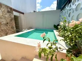 Kinara merida yucatan con alberca y jacuzzi privado