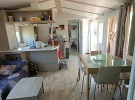 Maison mobile sur terrain de loisir