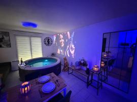 Suite Eden Spa, Appart'hôtel bien être , Patio de standing barbecue - TV XL CinéSport, Lit Q-Size, Wifi, P-Gratuit en Résidence، فندق في Avion