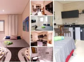 Estudio Mar'Bella 2min Praia Caminho de Moisés com Cozinha, Garagem privado, ArCond