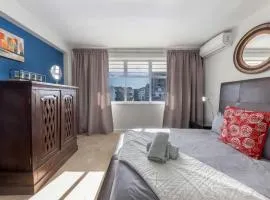 Comfy Central with Balcony and Views