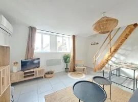 Duplex 300 meters from Croix Centre metro near Lille