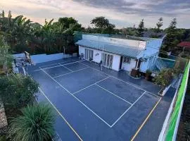 House, Swimming pool, Sports courts