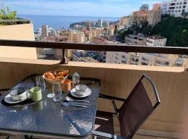 Studio vue mer aux portes de monaco