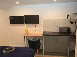 Studio with ensuite bedroom and kitchen