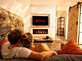 MRODBNB - Appart Neuf - Vue Mer - 25m Plage & Resto - Ciné - cheminée - Popcorn