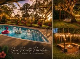 Heated pool at Persimmon Retreat