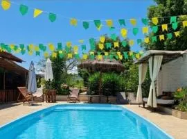 Chácara com piscina grande até 23 pessoas lazer garantido próximo a São Paulo