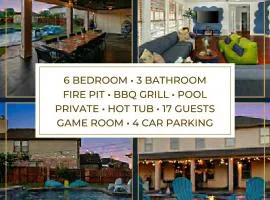 Luxury 7BR Pool Hot Tub & 4 Car Parking